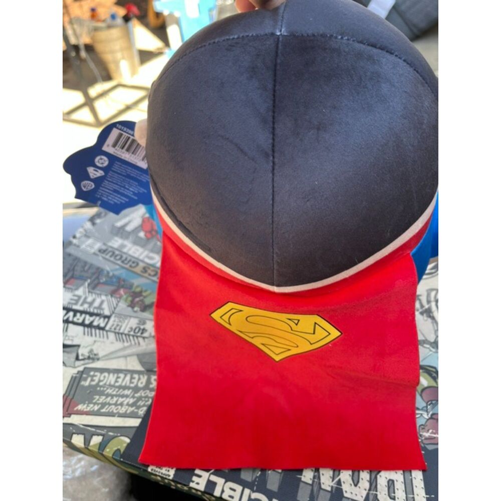 Superman Plush Stuffed Superhero DC Comics WB Red Cape NWT - FAO Schwarz